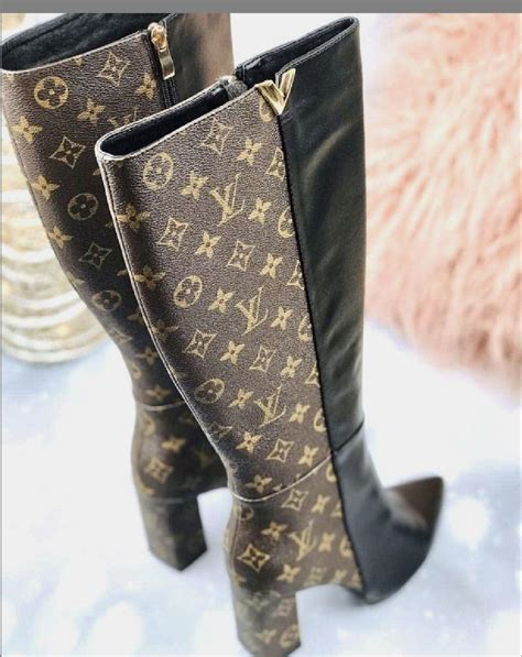 louis vuitton shoes heel boots